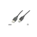 USB kabelis Digitus AK 672/3 AL, juodas
