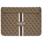 Guess Sleeve GUCS16P4RPSW 16 inch Brown 4G Printed Stripes