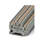 Phoenix 3210567 PTTB 2.5 Dviejų lygių gnybtų blokas, Push-in, 2,5 mm&sup2;, 500 V, 22 A, pilkas