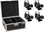 EUROLITE Set 4x LED THA-20PC TRC Theater-Spot sw + Case (20000871)