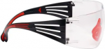 3M SecureFit 400 - Sicherheitsbrille - Beide Geschlechter - Grau - Rot - Transparent - Polycarbonat - 20 St&uuml;ck(e) (SF401SGAF-RED)