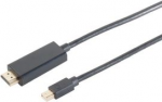shiverpeaks BASIC-S Mini DisplayPort - HDMI 1.4 Kabel, 3.0 m Mini DisplayPort Stecker - HDMI A Stecker (20P19C), bis zu - 1 St&uuml;ck (BS10-72045)