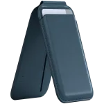 SATECHI Vegan-Leather Magnetic Wallet Stand (Tamsiai mėlyna)