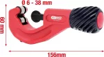 Pjovimo įrankis vamzdžiams ks tools 103.5000, &Oslash;6&ndash;38 mm, ilgis 156 mm