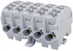 SIMET SIMBLOCK SCB 25-5X skirstomasis blokas Al/Cu 1x25mm&sup2; įėjimas 5x1.5-16mm&sup2; i&scaron;ėjimai pilkas