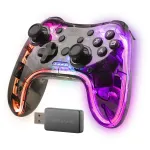 Mars Gaming MGP-24 Belaidis žaidimų pultas 2.4GPRO Neon RGB Dviguba haptinė vibracija Analoginiai svirtys Valdiklis PC PS3 PS4 XBOX360 Raspberry Pi Mac Android