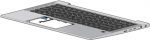 HP - Ersatztastatur Notebook - mit Zeigestock, ClickPad - hinterleuchtet - International Englisch - mit obere Abdeckung - f&uuml;r EliteBook 840 G7