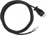 brennenstuhl H05RR-F 3G1,5 - Stromkabel - ohne Stecker bis CEE 7/7 (M) - Wechselstrom 300/500 V - 3 m - Schwarz