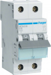 Hager MCN516. Anzahl der Pole: 2P. AC Eingangsfrequenz: 50/60 Hz, Nominale Stromabgabe: 16 A. Breite: 35 mm, Tiefe: 70 mm, H&ouml;he: 83 mm (MCN516)
