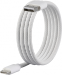 Renkforce USB-Kabel USB 2.0 USB-C Stecker USB-A Stecker 1.00 m Wei&szlig; mit magnetischer (RF-6437922)