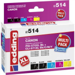 Edding EDD-514 - Kompatibel - Schwarz - Cyan - Magenta - Gelb - Canon - Multipack - Canon PIXMA MG5750 Canon PIXMA MG5751 Canon PIXMA MG5752 Canon PIXMA MG5753 Canon PIXMA MG6850... - 5 St&uuml;ck(e) (18-514)