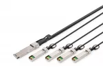Digitus 40G QSFP+ į 4xSFP+ tiesioginis prijungimo kabelis 3m