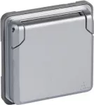 Legrand Soliroc 077834 atsparus orui Schuko lizdas IP44 pilkas