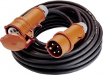 as - Schwabe 60595 Strom Verl&auml;ngerungskabel 16 A Schwarz 5 m mit Phasenwender (60595)