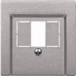 Merten 297960. Produktfarbe: Aluminium, Markenkompatibilit&auml;t: Universal, Material: Thermoplast (297960)