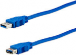 e+p CC 318 LOSE. Kabell&auml;nge: 3 m, Anschluss 1: USB A, Anschluss 2: USB A, USB-Version: 3.0 (3.1 Gen 1), Steckerverbindergeschlecht: M&auml;nnlich/M&auml;nnlich, Produktfarbe: Blau (CC 318 LOSE)