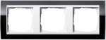 GIRA 3fach Rahmen Event Klar, Standard 55, System 55 Schwarz 0213733 (0213733)