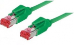 Patchkabel S/FTP, PiMF, Cat 6, gr&uuml;n, 10,0 m halogenfrei, mit Draka-Kabel und Hirosesteckern TM21 (bisherige Bezeichnung S/STP) (71810G)