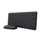 Trust Lyra klaviatūra ir pelė su RF belaidžiu ry&scaron;iu ir Bluetooth, QWERTY i&scaron;dėstymas, juoda