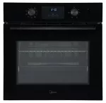 Midea MBO65M80D2-BK įmontuojama elektrinė orkaitė, 70 l, 3 kW, A, juoda