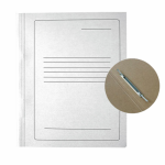 Carton Binder A4, 250g, with press and a padding, white, SEG-6