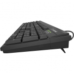 KeySonic Tastatur KSK-8008U-IP, Kabelgebunden Wasserdicht nach Schutzklasse IPX7, USB-A- und PS2-Anschluss, Membrantechnologie (KSK-8008U-IP)