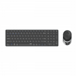 Rapoo 9750M Tastatur Maus enthalten RF Wireless + Bluetooth QWERTZ Deutsch Grau (00215379)