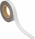 MAUL Magnetband, 30 mm x 10 m, Dicke: 1 mm, wei&szlig; beschriftbares Kennzeichnungsband, Non-Permanent-Marker - 1 St&uuml;ck (6524502)