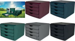 helit Schubladenbox the green chameleon, gr&uuml;n 4 Sch&uuml;be, aus recyceltem Kunststoff (mindestens 80% - 1 St&uuml;ck (H6429552)