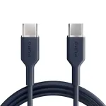 Puro Icon 60W USB-C &ndash; USB-C kabelis, 1,5 m, navy blue