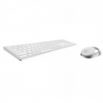 Rapoo 9850M Tastatur Maus enthalten RF Wireless + Bluetooth QWERTZ Deutsch Wei&szlig; (00215385)