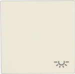 Jung Abdeckung Symbolwippe Licht LS 990, LS design, LS plus Creme-Wei&szlig; LS 990 L (LS 990 L)