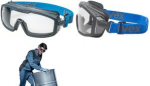 uvex Vollsichtbrille uvex i-guard+, Scheibent&ouml;nung: klar Schutzbrille, Rahmenfarbe: anthrazit/blau, Material: PC, - 1 St&uuml;ck (9143267)