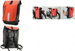 FISCHER Fahrrad-Gep&auml;cktr&auml;gertasche, rot/schwarz aus 85% PVC und 15% Polyester, wasserdicht, mit geschwei&szlig;ten - 1 St&uuml;ck (86282)