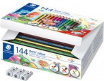 STAEDTLER DreikantFarbstift Noris colour, 144er Karton-Box dreieckig, 100% PEFC, aus Wopex-Material, L&auml;nge: 176 mm, - 1 St&uuml;ck (187 C144)