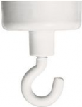 FRANKEN Hakenmagnet, Haftkraft: 4.000 g, Durchmesser: 25 mm Farbe: wei&szlig; - 1 St&uuml;ck (HM25)