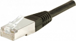 Patchkabel Cat. 6A, S/FTP, Kupfer, PoE, schwarz, 15,0 m 10-Gigabit-f&auml;higes Patchkabel mit besonders schmalem Knickschutz (858383)
