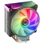 Mars Gaming MCPU-VR Black CPU au&scaron;intuvas Dual Infinity Mirror ARGB 4 HCT &scaron;ilumos vamzdžiai 180W TDP itin tylus PWM 12cm ventiliatorius