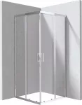 DEANTE Square Shower Cabin 80x80 cm Chrome Frame Double Sliding Doors