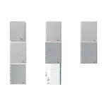 DURABLE A4 sunumeruoti skyrikliai 1-31, 31 dalių, reljefiniai įvairiaspalviai skirtukai, pilki polipropileno, universalus perforavimas 675627