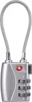 Sygonix SY-5044450 3 skaitmenų derinimo kabelio spyna 33 mm sidabrinė