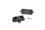 HellermannTyton 435-01650 HelaCon Easy 5 polių jungtis, juoda, 0,5-2,5mm&sup2;, 24A, 450V, be halogenų