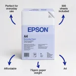 Epson grynai balto spausdinimo popierius, A4 (210 x 297 mm), 75 g/m2
