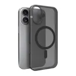 Puro Daylight MagSafe suderinamas silikoninis dėklas iPhone 17, permatomas juodas