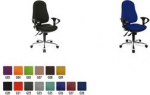Topstar B&uuml;rodrehstuhl Support SY Deluxe, schwarz Bezug: 100 % Polypropylen, Bandscheibensitz und Synchron - 1 St&uuml;ck (8559U G20)