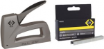 C.K Handtacker, f&uuml;r Klammern 6 bis 14 mm mit robustem Aluminiumgussk&ouml;rper, ergonomischer Bi-Material- (496001)