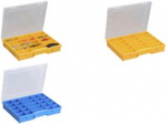allit Sortimentskasten EuroPlus Basic, Gr&ouml;&szlig;e: 37/25, blau transparenter, hochschlagfester Polypropylen, 25 F&auml;cher, - 1 St&uuml;ck (457250)