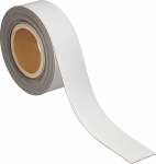 MAUL Magnetband, 50 mm x 10 m, Dicke: 1 mm, wei&szlig; beschriftbares Kennzeichnungsband, Non-Permanent-Marker - 1 St&uuml;ck (6524902)