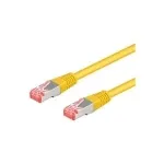 Wentronic Goobay CAT 6a Patch laidas, S/FTP (PiMF), geltonas, 5 m - LSZH halogenų neturintis, varinis (93814)