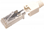 RJ45-Hirose Stecker STP, TM11 beige, 100 St&uuml;ck, 3 Elemente, Cat. 5e Hersteller: HIROSE (H7540.1-100)